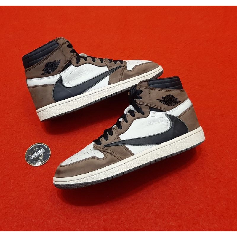 SEPATU AIR JORDAN 1 RETRO HIGH TRAVIS SCOTT SIZE 41 (SECOND BRAND)