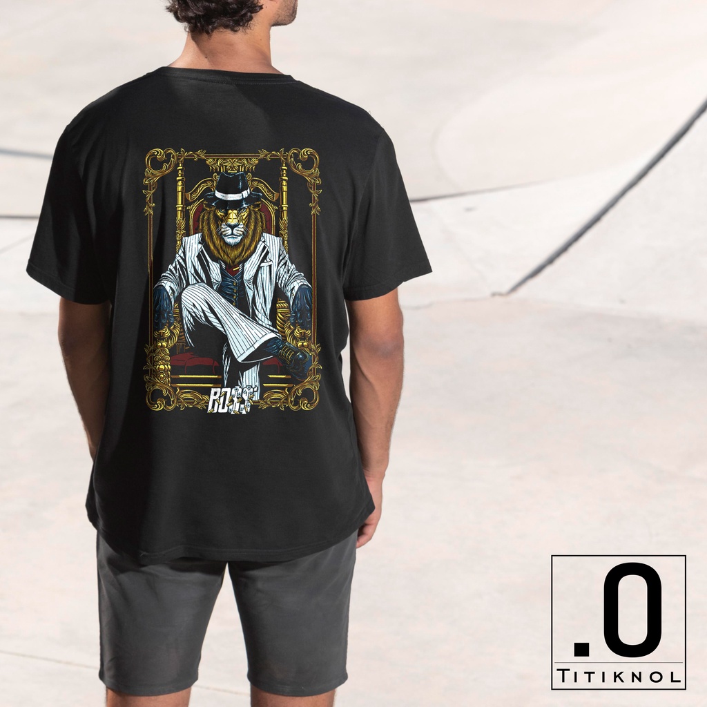 Kaos Pria Distro Original Cotton Combed 30s Boss Lion