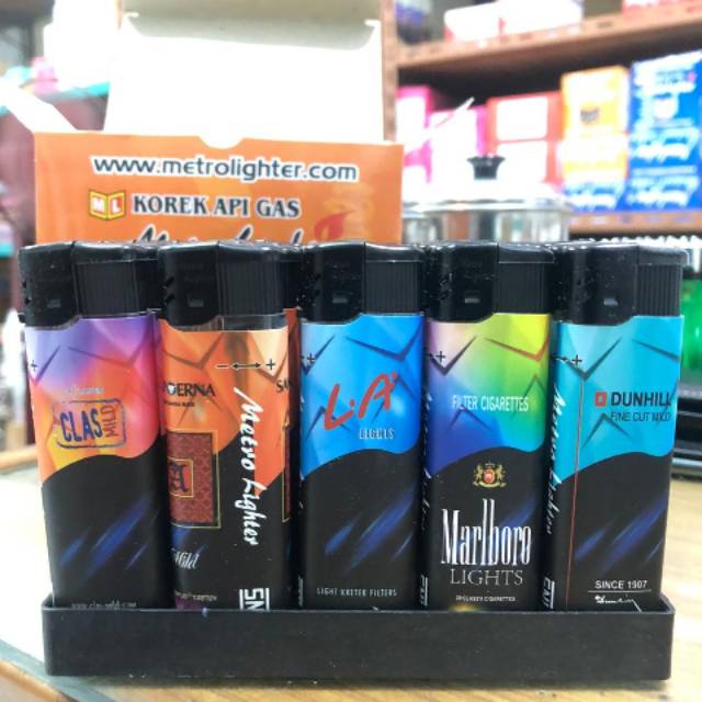 Mancis Korek Api Magnit Cetek Metro Lighter F-011
