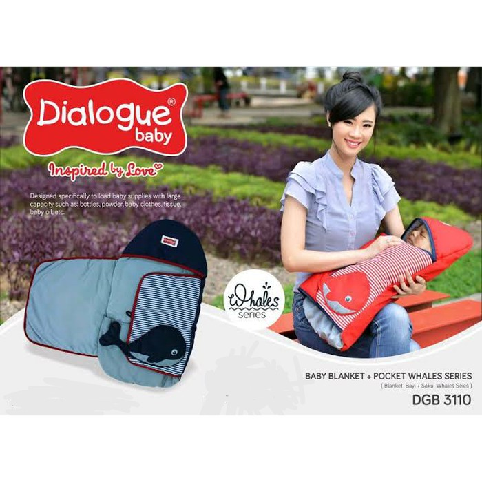 Makassar! Blanket / Selimut Bayi Dialogue Whales Series