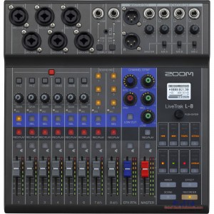 Zoom LiveTrak L-8 LiveTrak L8 L 8 Portable 8-Channel Digital Mixer