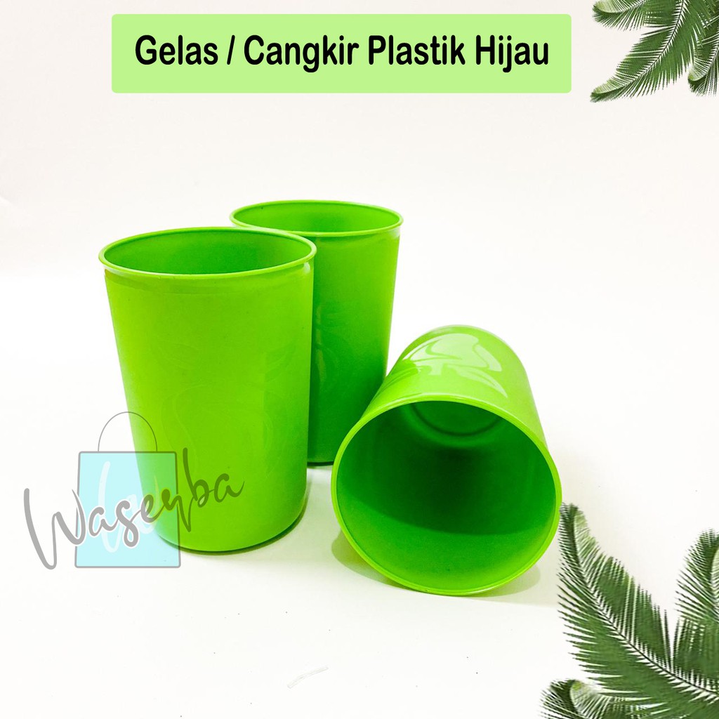 Gelas Air Minum / Cangkir Plastik Warna Random / Gelas Air Bahan Plastik