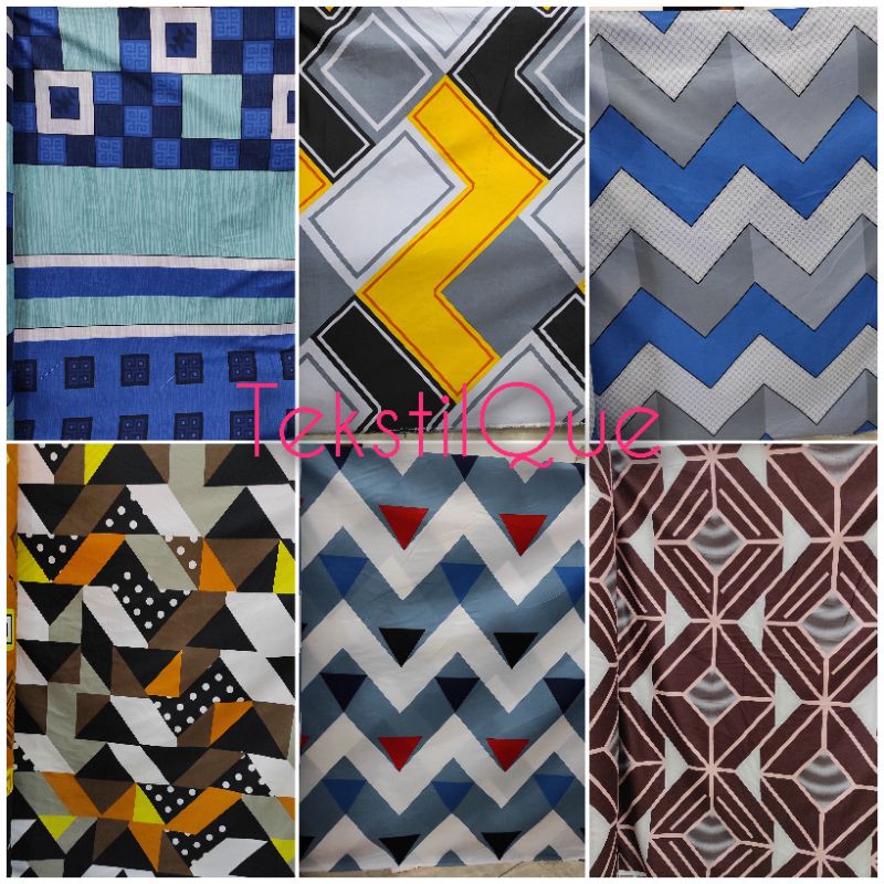 BAHAN KAIN SPREI METERAN ABSTRAK MOTIF TERBARU