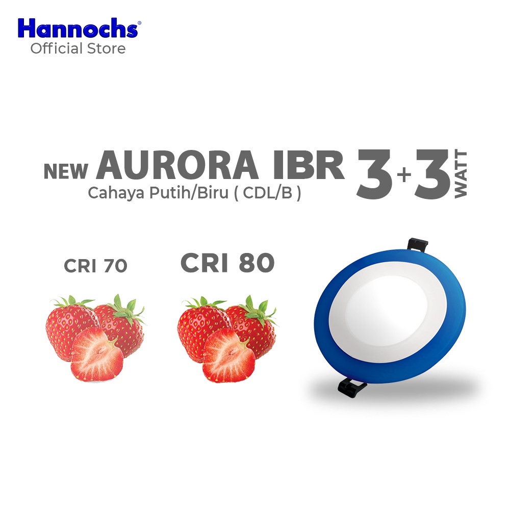 Hannochs New Aurora 3 Watt IBR CDL - Cahaya Putih