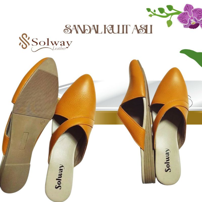 Sandal kulit wanita sandal kulit asli sandal sepatu kulit original SW 006