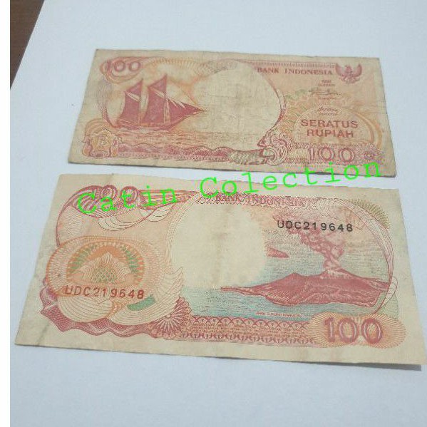 Uang Kertas 100 Rupiah Tahun 1992 Pinisi Shopee Indonesia