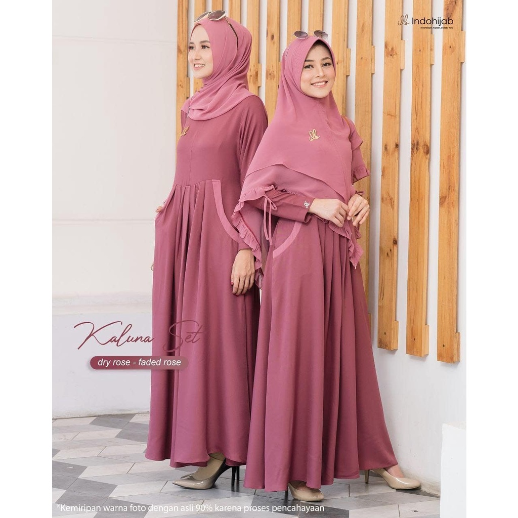 Murah Dress Gamis Syar'i  Polos  Bahan KATUN JEPANG Keren