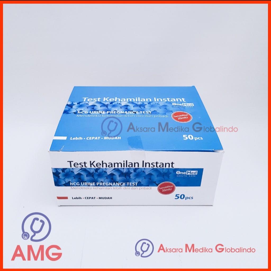 TESTPACK ONEMED PREGNANCY TEST ISI 50 BIJI TESPACK #AMG