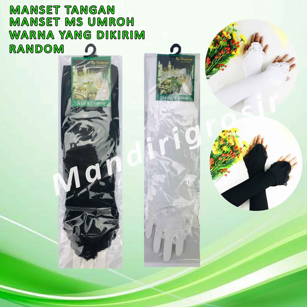 1 Pasang Manset * Manset Tangan Ms * Manset Umroh * Manset Jempol * Manset Kerut