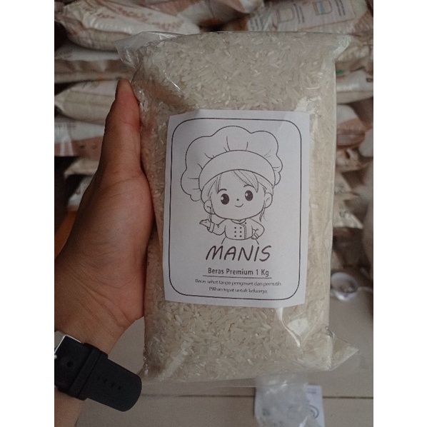 beras premium 1 kg simanis/ beras premium harga bersahabat
