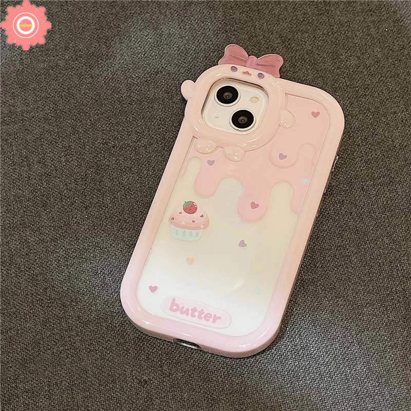 Soft Case TPU Glossy Anti Pecah Desain Es Krim Kue Donat Untuk IPhone 6 6S 7 8 Plus XR 14 13 12 11 Pro MAX 14 Plus X XS MAX SE 2020