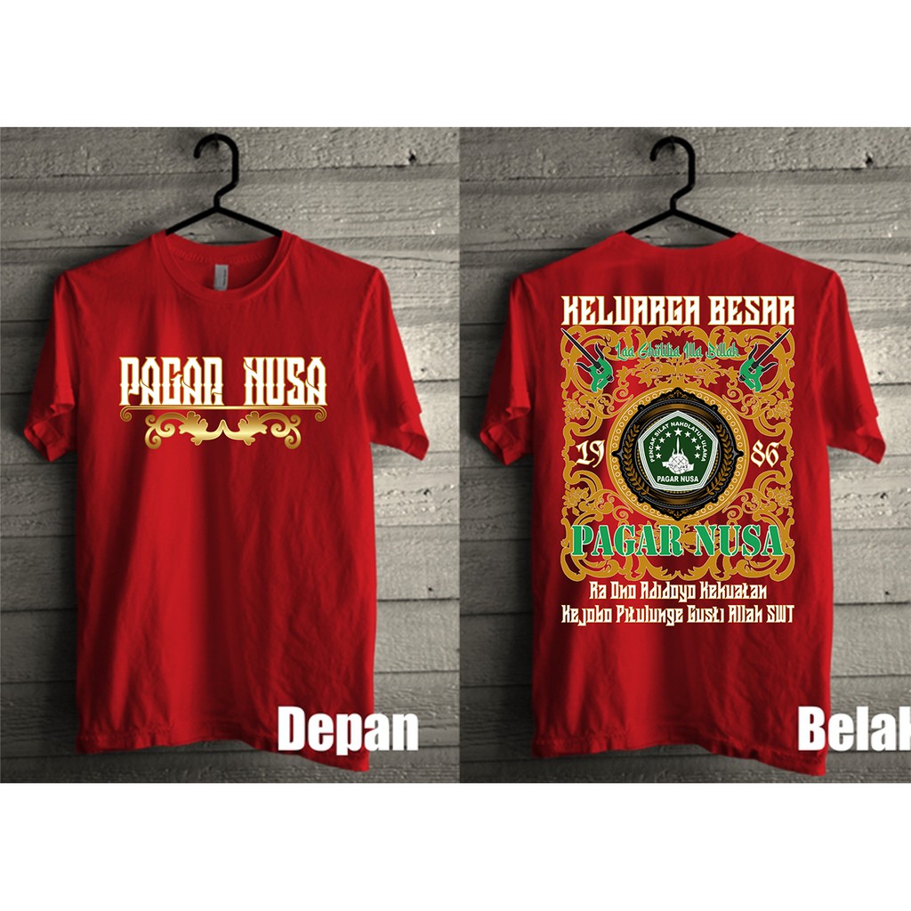 Kaos Pagar Nusa Distro Keren-Merah