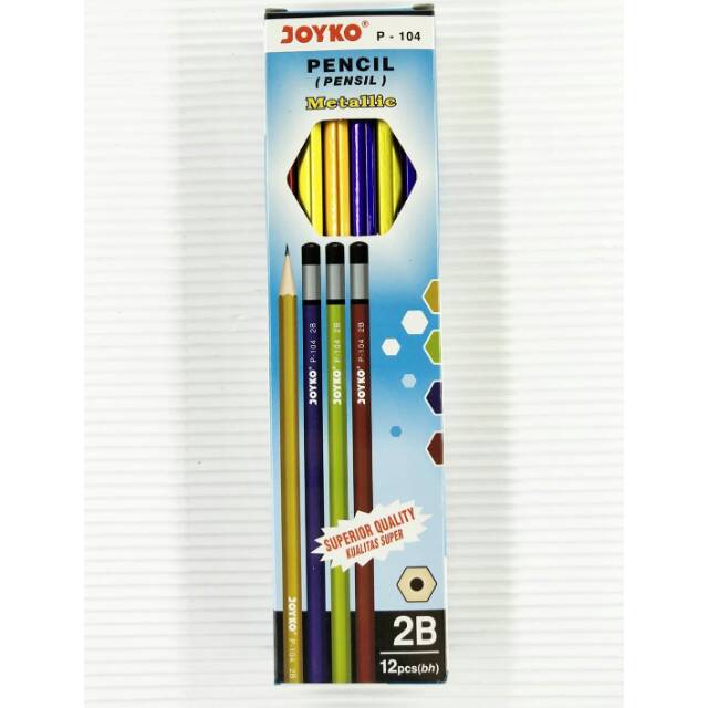 

(PAK) PENSIL MURAH JOYKO METAL 2B P104