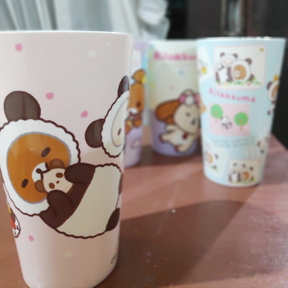 Gelas minum anak plastik lucu imut rilakuma, gelas 500 ml plastic BPA Free, Awet dan tahan lama