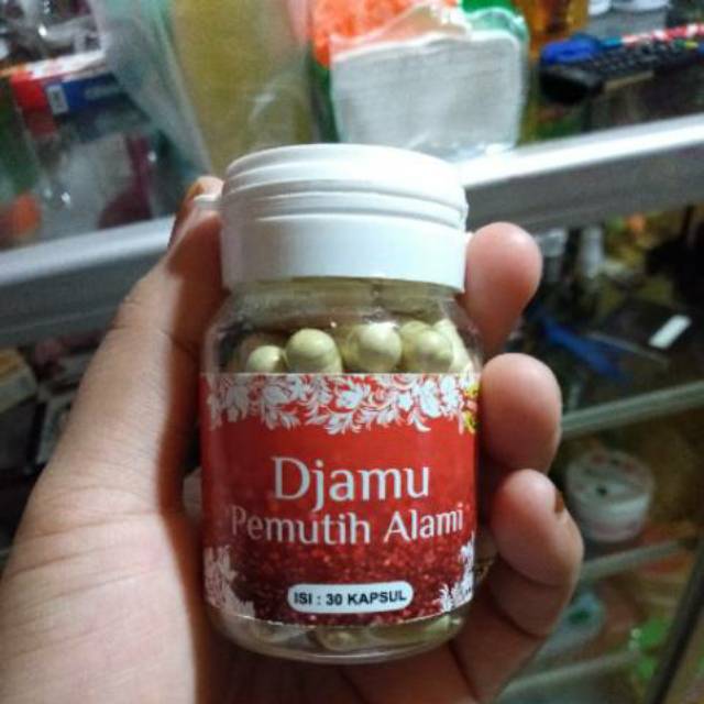 Djamu pemutih alami vitamin kulit pencerah pemutih herbal