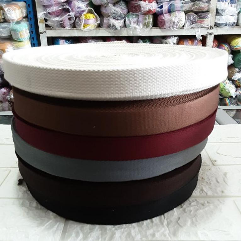 

SUPER MURAH Webbing Poly dan Katun 3.0 cm
