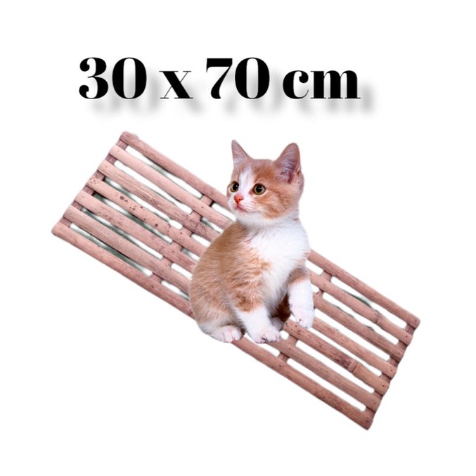 Footrest Bambu Alas Kandang Kucing Kelinci Anjing Ayam Bahan bambu Alas Kandang hewan peliharaan