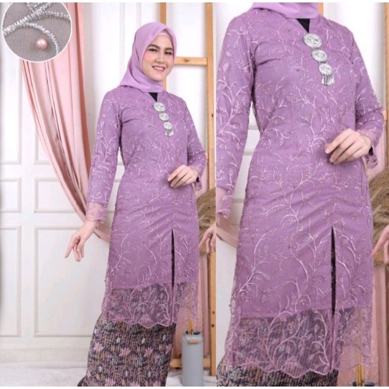 Kebaya Modern Tunik kebaya busui Tule Favorite/Ramika