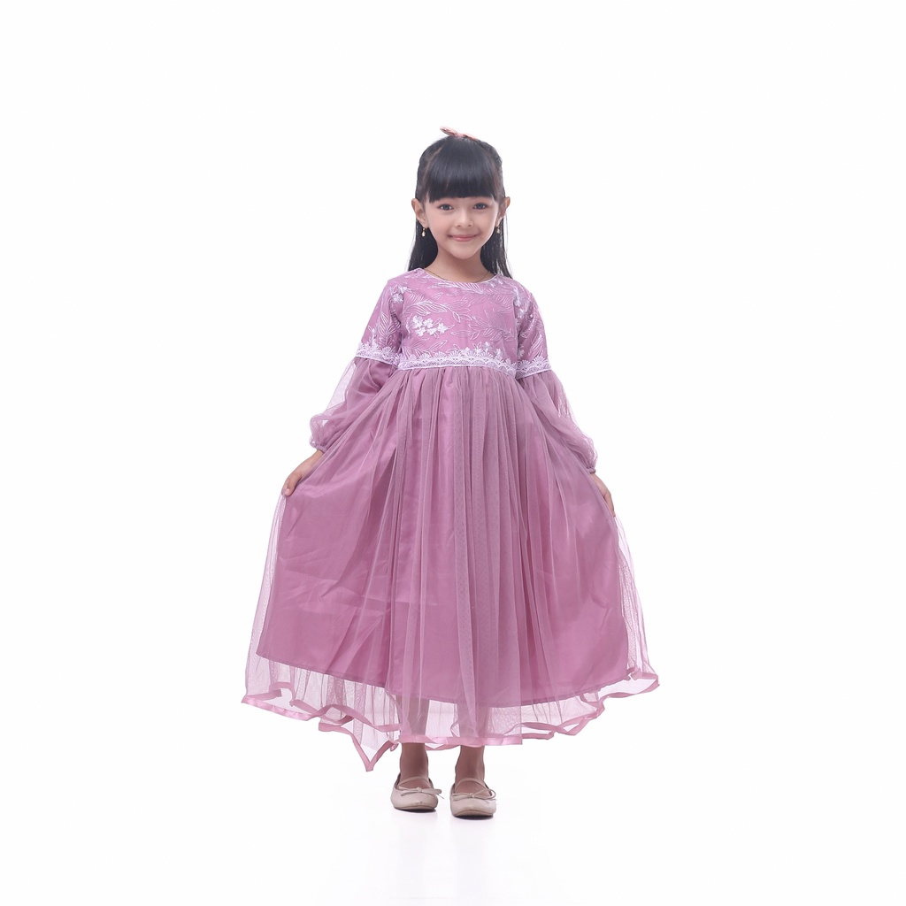 Baju pesta muslim anak, gaun muslim anak