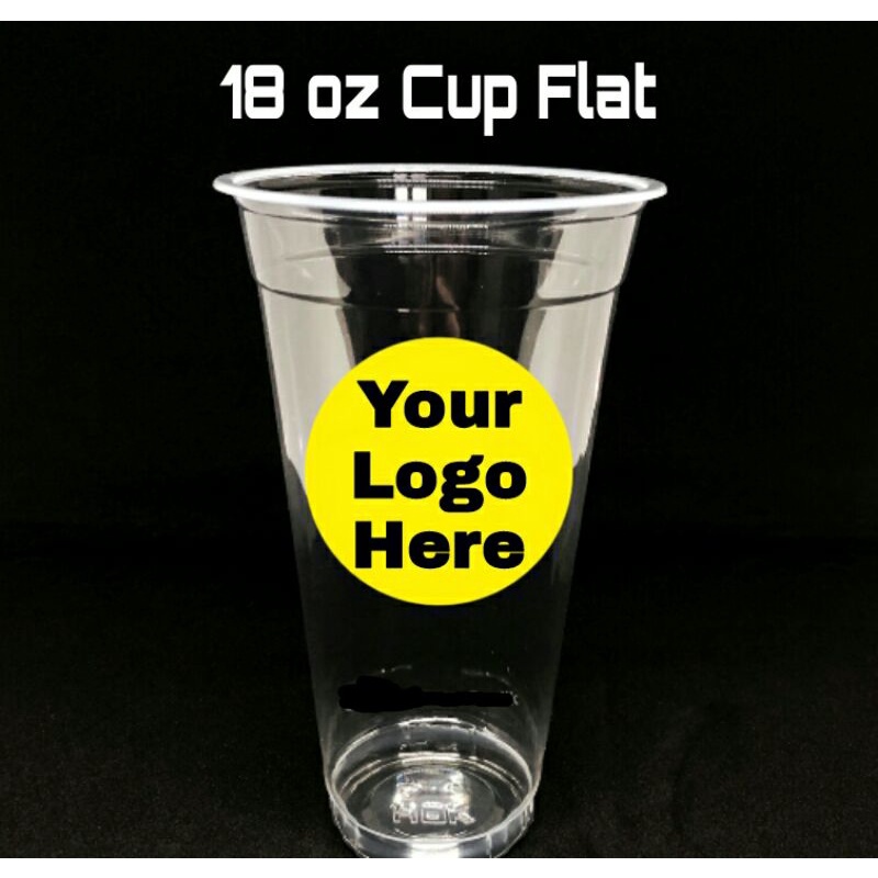 Sablon Gelas Cup 18 oz ( FLAT )
