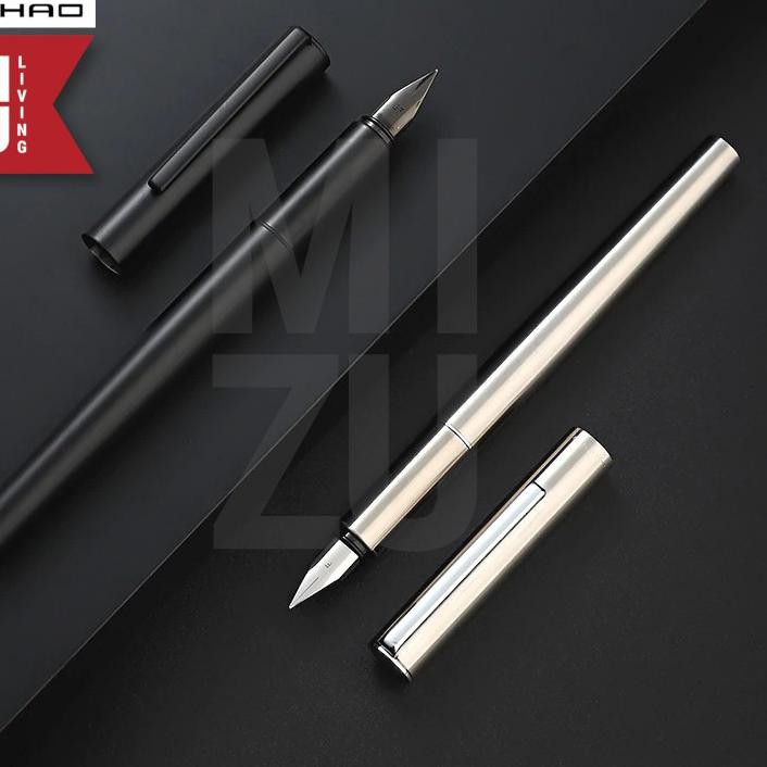 

よ JINHAO 35 Sleek Full Metal Fountain Pen Stainless Steel Iridium Nib ☆