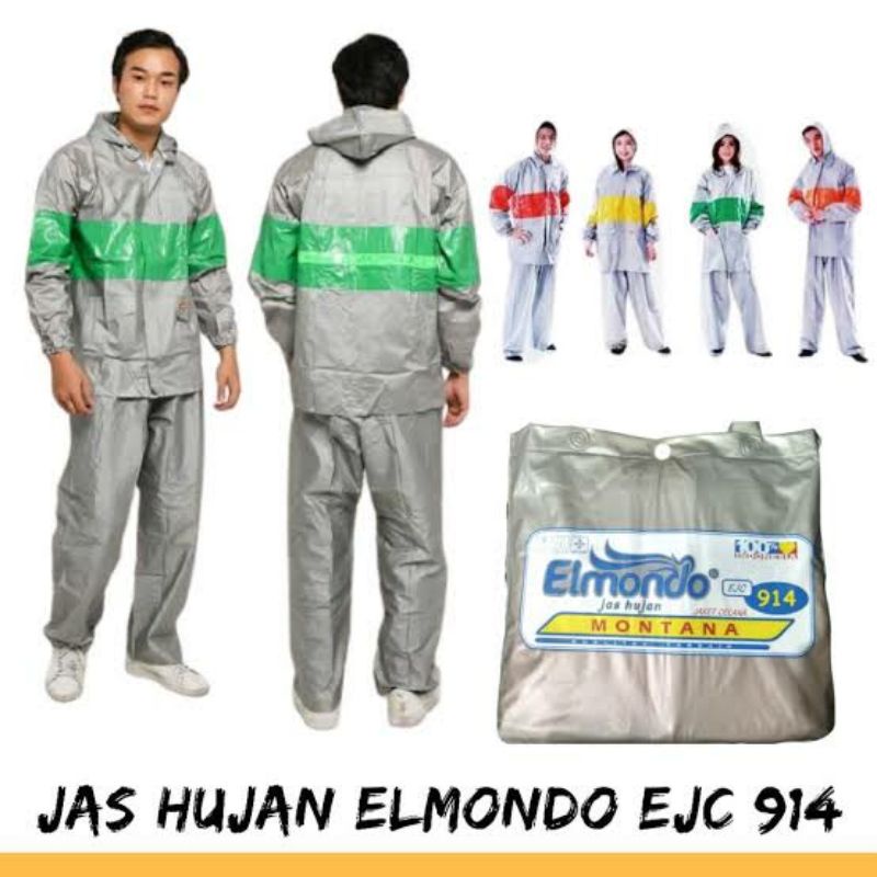 urd E914 ELMONDO JAS HUJAN SETELAN JAKET CELANA MONTANA KWALITAS TERBAIK DI KELAS NYA , HARGA HEMAT