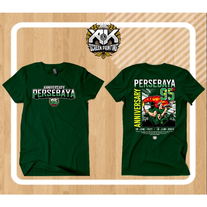 KAOS PERSEBAYA 95 KAOS ANNIVERSARY PERSEBAYA
