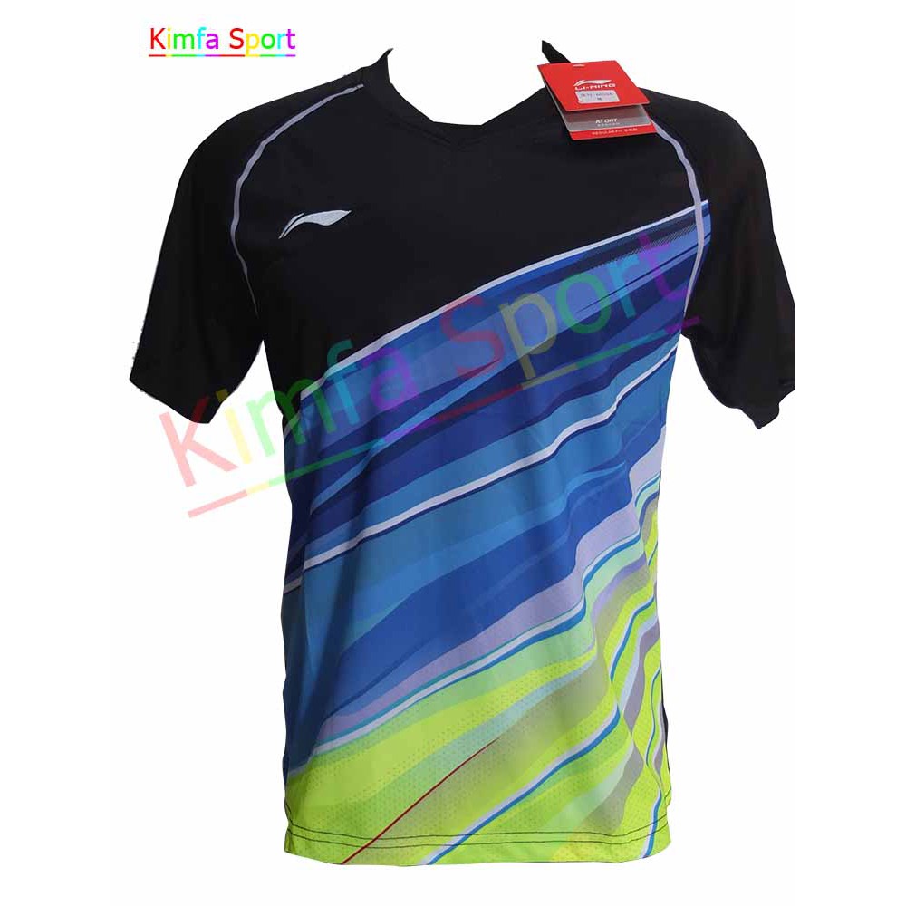 Baju Badminton LiNing Import 6059 Logo Bordir Stabilo