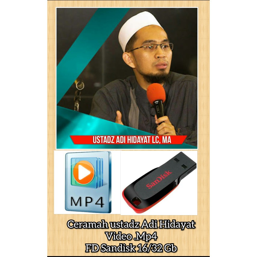 Flashdisk Kumpulan Video Kajian Ceramah Ustadz Adi Hidayat Termurah Shopee Indonesia