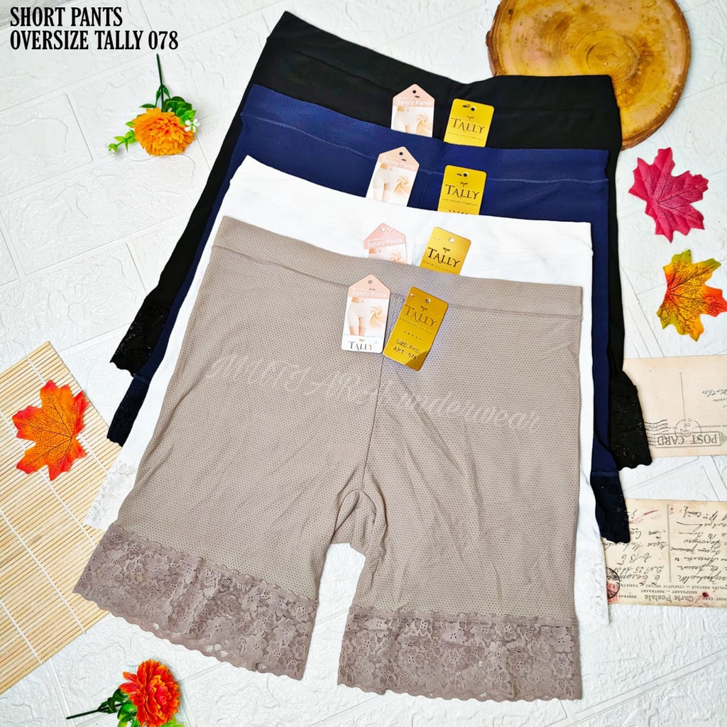 nk Short Pants Oversize Tally 078 XXXL Kaki Brukat/Hot Pants Oversize Beori / Boxer Wanita Jumbo