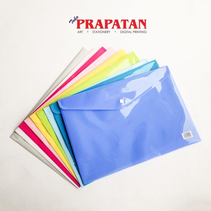 

King Jim Envelope Holder 744GA-E / Map Plastik Kancing - Pink RTO27