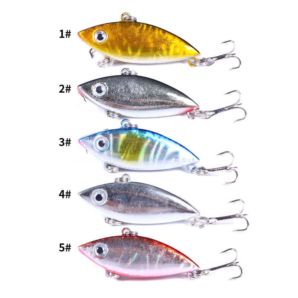 HENGJIA 5pcs Mini fishing Lures Wobblers fishing tackle 4CM-2.7G fishing Bait vibration Hard bait for fishing Artificial Baits accessories