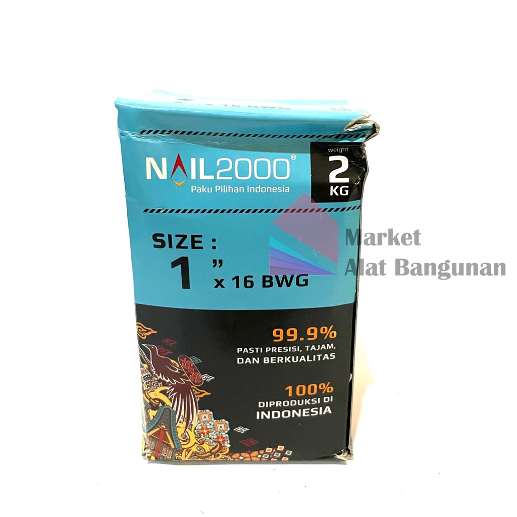 Paku Triplek 1” Nail 2000 Per Pak Isi 2 Kg