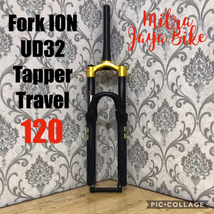 FORK ION UD32 27.5 TAPPER TRAVEL 120 AIR REBOUND GOLD MATTE