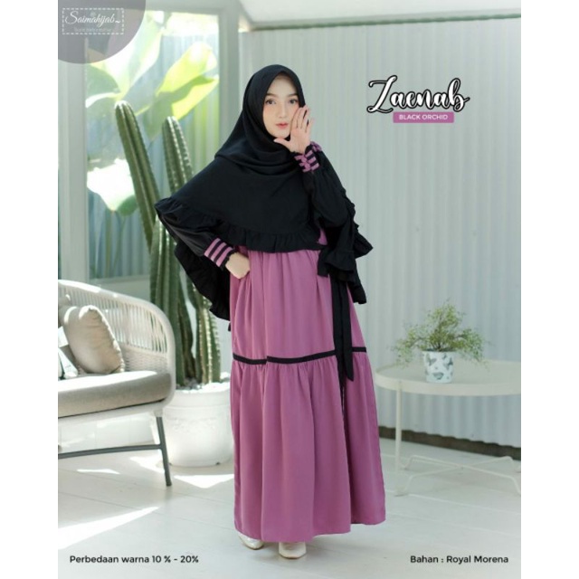 SAIMA HIJAB / ZAENAB SYARI / GAMIS ZAENAB / GAMIS SET KHIMAR