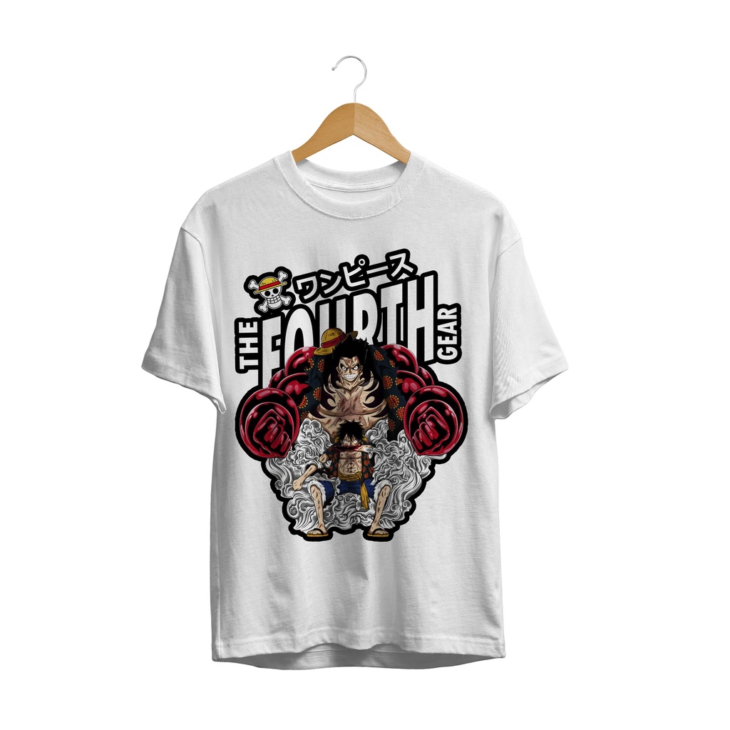 Baju Kaos ANIME ONE PIECE LUFFY GEAR FOURTH DEWASA DAN ANAK