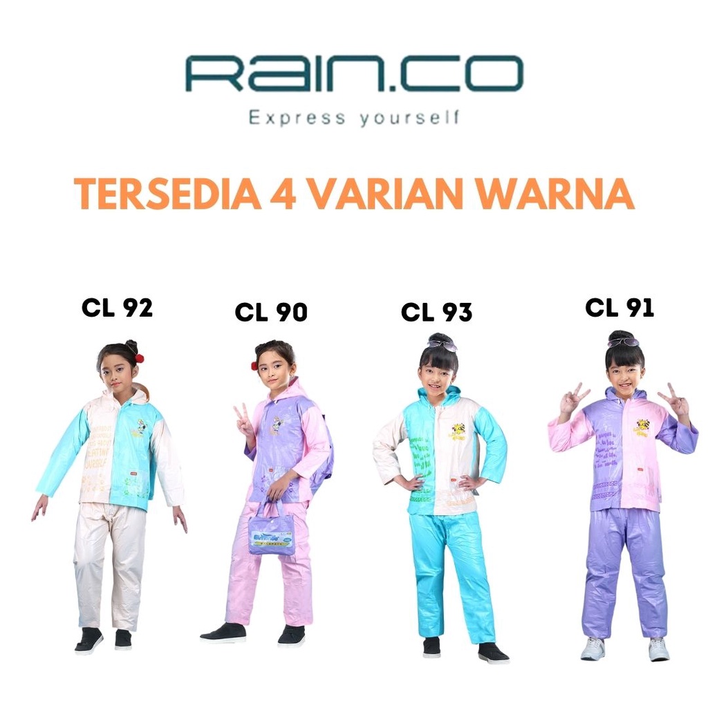 Jas Mantel Jaz Hujan Ujan Anak anak Karakter Laki laki Perempuan Sd Usia 6 7 8 9 10 Tahun