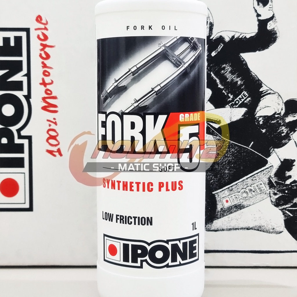 Fork Oil IPONE Oli Shock Depan Grade 5 Soft Synthetic Plus 1L