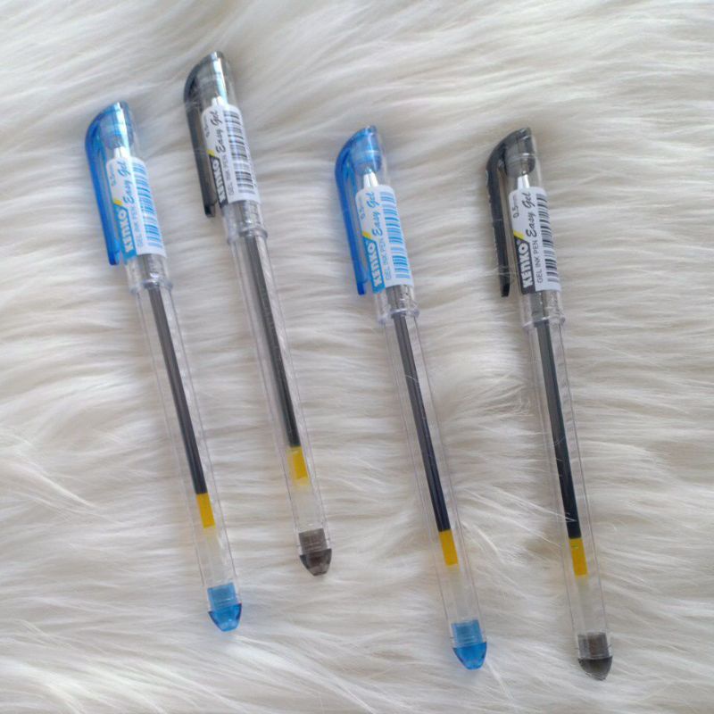 GEL INK PEN,  KENKO EASY GEL HITAM &amp; BIRU