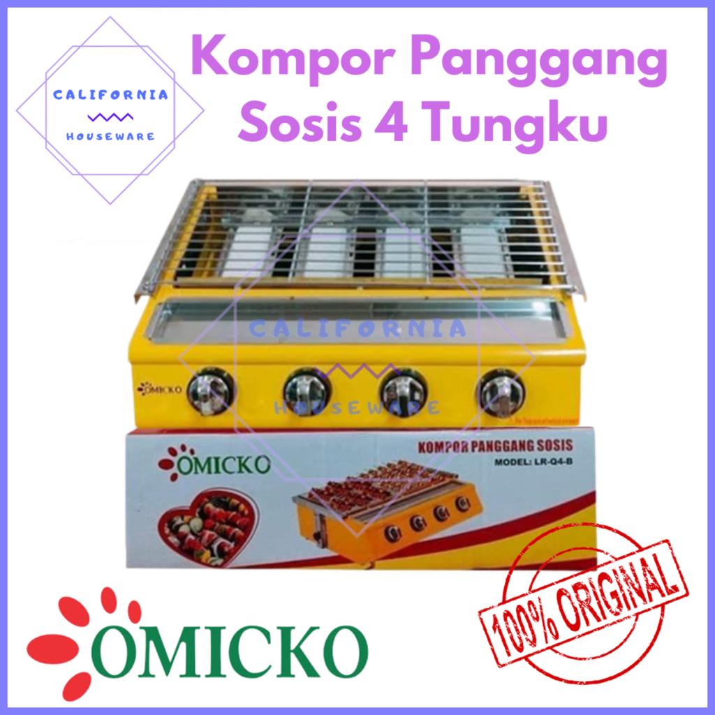 Kompor Panggangan Sosis 4 Tungku OMICKO / Kompor Sosis 4 Tungku / Kompor Panggang 4 Tungku