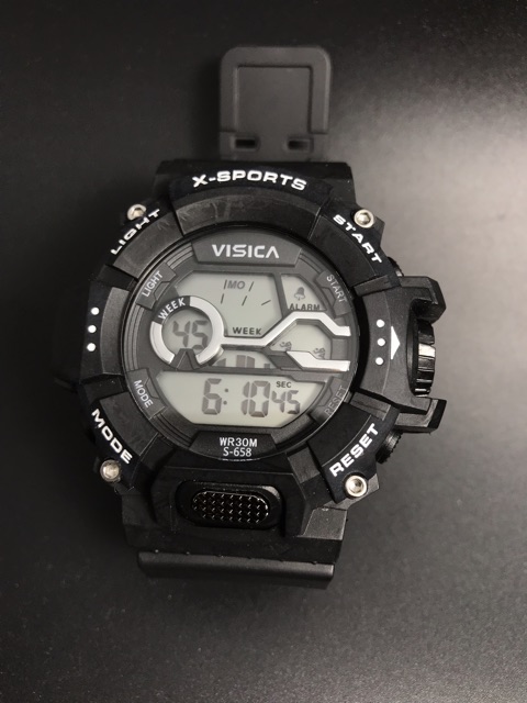 Jam tangan sport digital dewasa visica 658 anti air