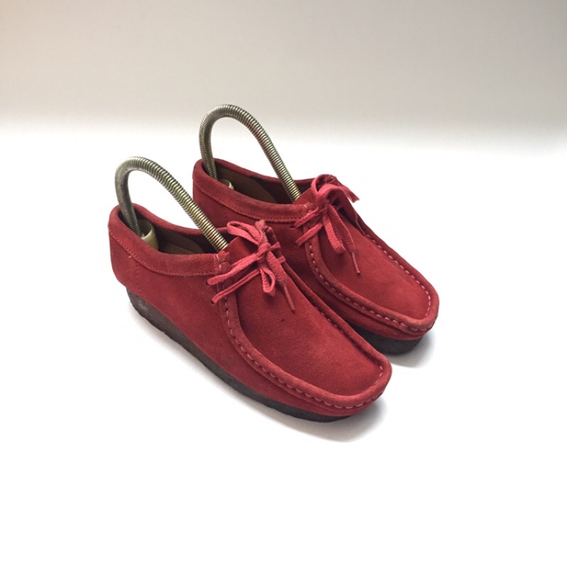 Sepatu Clarks Wallabee Maroon size 37