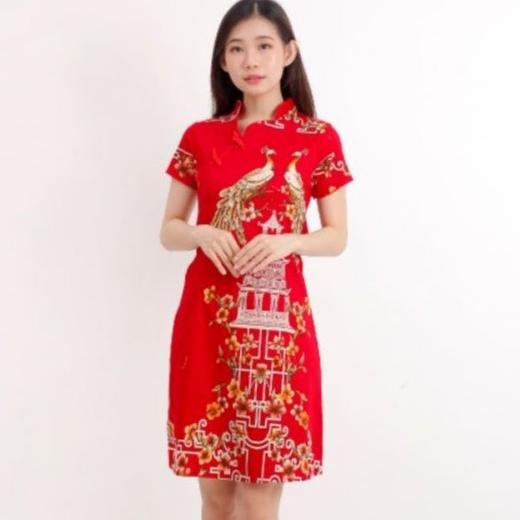 Baju Batik Wanita - Ceongsam Batik Imlek Wanita Cantik