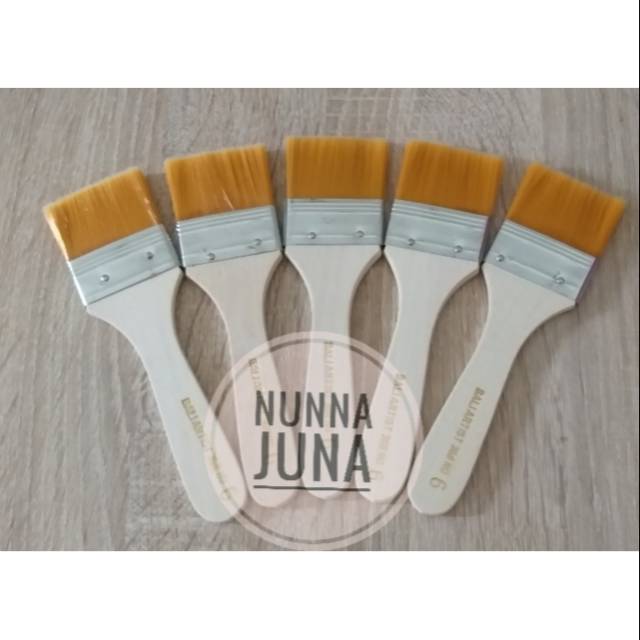 

Kuas Varnish, Lem dan Cat Decoupage / Nylon Brush Gagang Kayu Uk 6