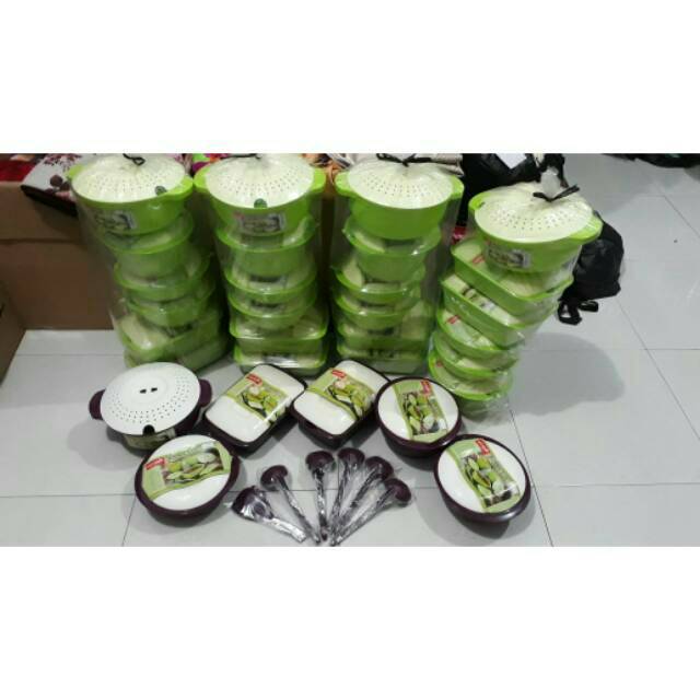 Asvita family set prasmanan set alat makan