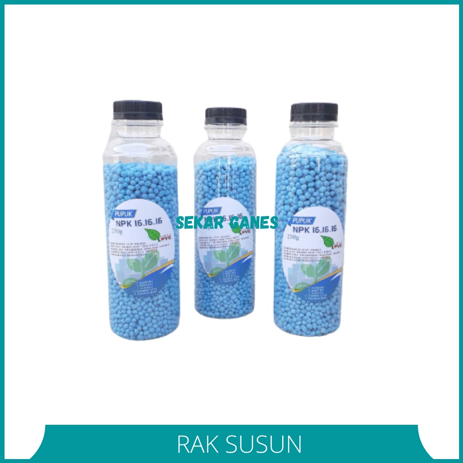 Pupuk NPK Mutiara / Prima 161616 Botol 250 Gr Nutrisi Pertumbuhan Benih Tanaman Sayuran Bibit &amp; Buah