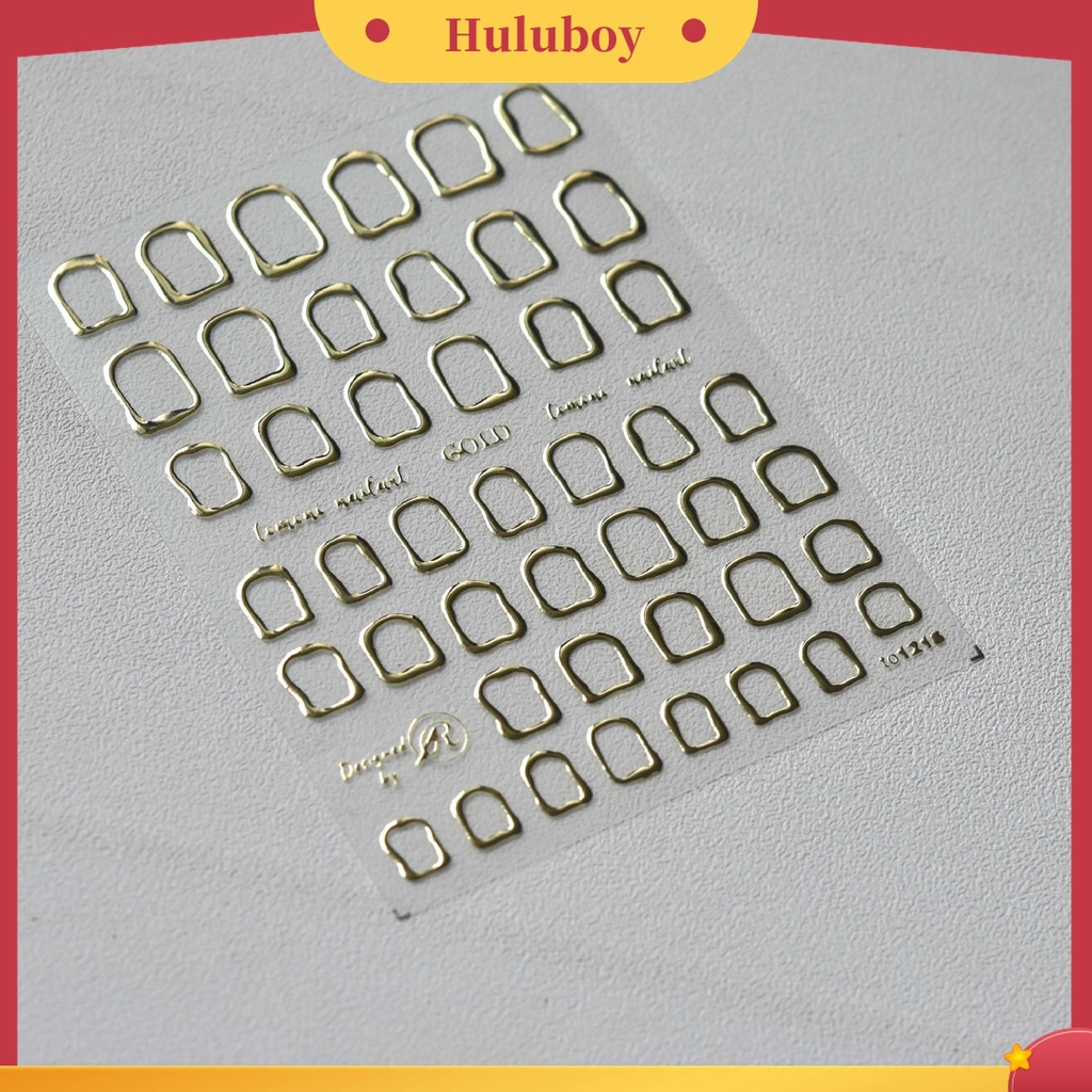 Huluboy Huluboy♡ Stiker Kuku Bahan Kertas Tahan Air Untuk Dekorasi Nail Art