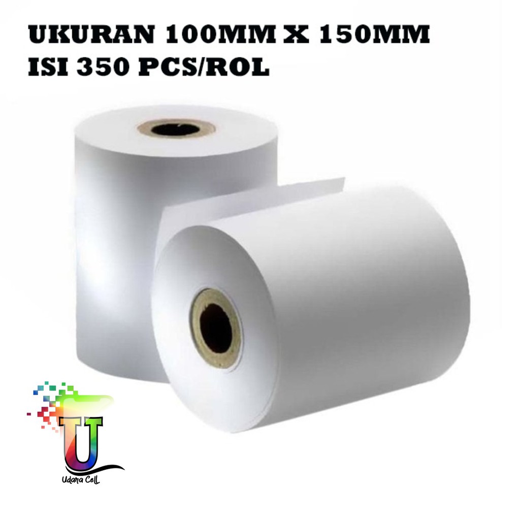 

Kertas resi Label Sticker Direct Thermal A6 10x15cm 100x150mm Barcode Stiker Termal jnt jne shopee UC1550
