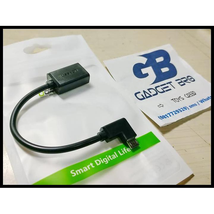 Ugreen Micro Usb To Usb Otg Data Charger Converter Cable Android - Hitam