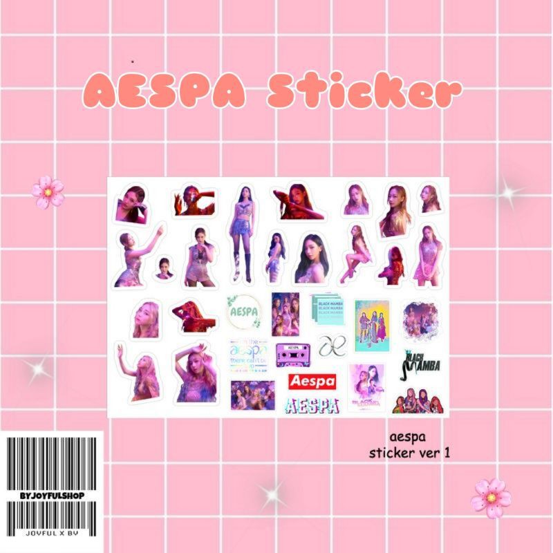 Sticker Set / pack Kpop Aespa Karina Winter Black Mamba Forever
